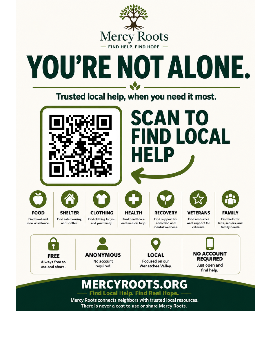 Mercy Roots QR Poster